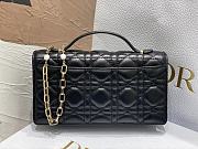 Dior Lady Top Handle Clutch Black Lambskin size 21 x 11.5 x 4.5 cm - 6