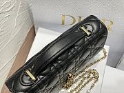 Dior Lady Top Handle Clutch Black Lambskin size 21 x 11.5 x 4.5 cm - 4