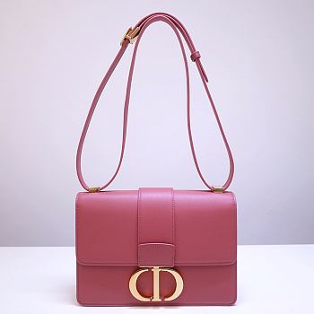 Dior 30 Montaigne Bag Pink Box Calfskin size 24 x 17 x 6 cm