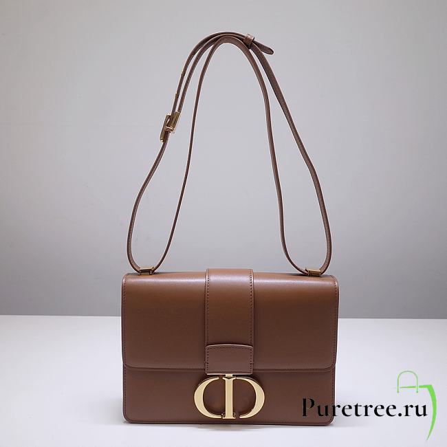 Dior 30 Montaigne Bag Brown Box Calfskin size 24 x 17 x 6 cm - 1