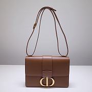 Dior 30 Montaigne Bag Brown Box Calfskin size 24 x 17 x 6 cm - 1