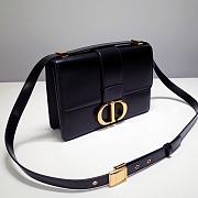 Dior 30 Montaigne Bag Black Box Calfskin size 24 x 17 x 6 cm - 6