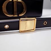 Dior 30 Montaigne Bag Black Box Calfskin size 24 x 17 x 6 cm - 5