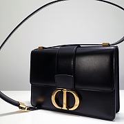 Dior 30 Montaigne Bag Black Box Calfskin size 24 x 17 x 6 cm - 2