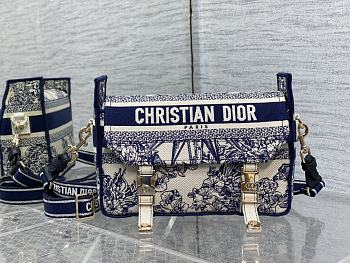 Dior Small Diorcamp Bag Blue Multicolor Rêve d'Infini Embroidery