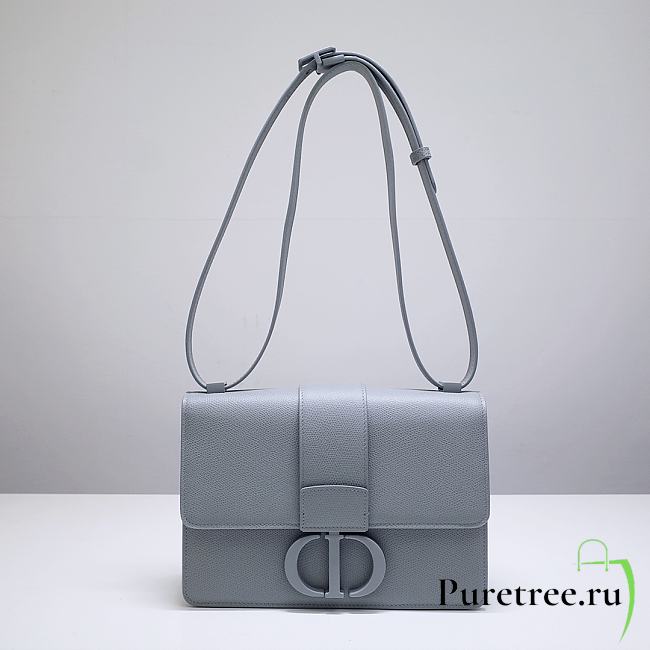Dior 30 Montaigne Bag Cloud Blue Box Calfskin size 24 x 17 x 6 cm - 1