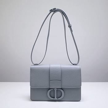 Dior 30 Montaigne Bag Cloud Blue Box Calfskin size 24 x 17 x 6 cm