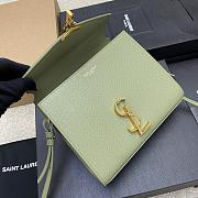 YSL Cassandra Mini Top Handle Bag Avovado Green size 20 x 16 x 7.5 cm - 2