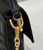 FENDI Baguette Black Nappa Leather Bag size 18 x 11 x 4 cm - 4