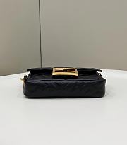 FENDI Baguette Black Nappa Leather Bag size 18 x 11 x 4 cm - 3