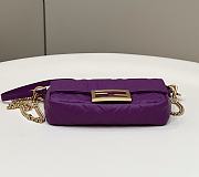 FENDI Baguette Purple Nappa Leather Bag size 19 x 11.5 x 4 cm - 6
