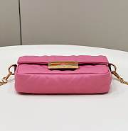 FENDI Baguette Pink Nappa Leather Bag size 19 x 11.5 x 4 cm - 3