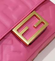 FENDI Baguette Pink Nappa Leather Bag size 19 x 11.5 x 4 cm - 2