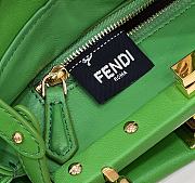 Fendi Peekaboo Mini Green Leather Bag size 23 x 18 x 11 cm - 4
