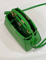 Fendi Peekaboo Mini Green Leather Bag size 23 x 18 x 11 cm - 3