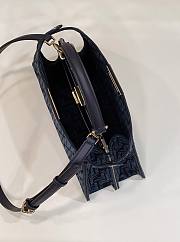 Fendi Peekaboo Iseeu Medium FF Bag Blue Denim 33.5x13.5x24.5 cm - 5