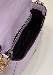 FENDI Baguette Purple Leather Bag size 27 x 15 x 6 cm - 3