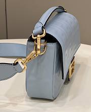 FENDI Baguette Blue Leather Bag size 27 x 15 x 6 cm - 6