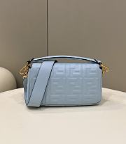 FENDI Baguette Blue Leather Bag size 27 x 15 x 6 cm - 3