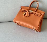 Hermes Birkin Orange Togo Leather Gold Hardware size 25 x 20 x 13 cm - 6