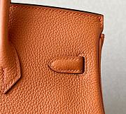 Hermes Birkin Orange Togo Leather Gold Hardware size 25 x 20 x 13 cm - 5