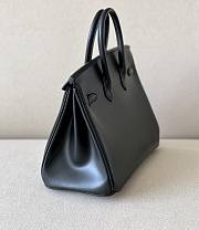 HERMES Birkin Black Glossy Box Leather size 25 x 20 x 13 cm - 3