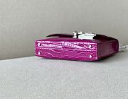 Hermes Verrou Chain Mini Bag Pink Crocodile size 17 x 13 x 5 cm - 5