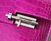 Hermes Verrou Chain Mini Bag Pink Crocodile size 17 x 13 x 5 cm - 4