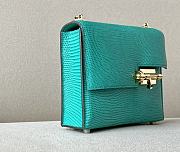 Hermes Verrou Chain Mini Bag Vert Jade Green Lizard Leather size 17 x 13 x 5 cm - 4