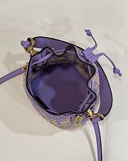 Fendi Mon Tresor Purple Woven Raffia size 18x12x10 cm - 6