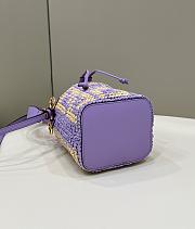 Fendi Mon Tresor Purple Woven Raffia size 18x12x10 cm - 5