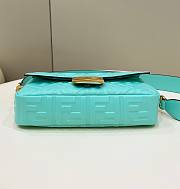 Fendi Baguette Turquoise Nappa Leather Bag size 26 x 5 x 13 cm - 2