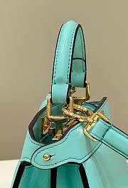Fendi Peekaboo ISeeU Petite Turquoise Padded Nappa Leather Bag - 6