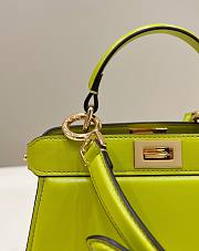 Fendi Peekaboo ISeeU Petite Acid Green Padded Nappa Leather Bag - 2