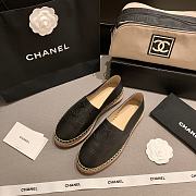 CHANEL Espadrille Shoes Black - 3