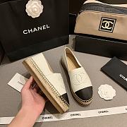 CHANEL Espadrille Shoes White Leather - 4