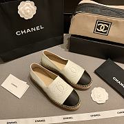 CHANEL Espadrille Shoes White Leather - 2