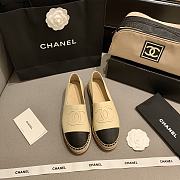 CHANEL Espadrille Shoes Beige Leather - 1