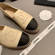 CHANEL Espadrille Shoes Beige Leather - 3
