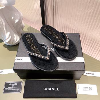 Chanel Slippers Black