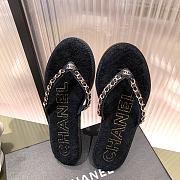 Chanel Slippers Black - 3