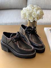 LV Beaubourg Platform Derby Black Leather Shoes - 3