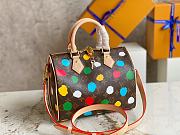 LV x YK Speedy Bandouliere 25 Monogram Canvas With 3D Painted Dots Print - 6