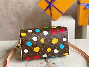 LV x YK Speedy Bandouliere 25 Monogram Canvas With 3D Painted Dots Print - 4