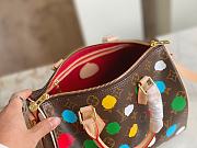 LV x YK Speedy Bandouliere 25 Monogram Canvas With 3D Painted Dots Print - 3