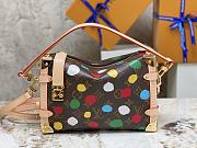 LV x YK Side Trunk Monogram Canvas With 3D Painted Dots Print - 1