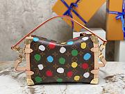 LV x YK Side Trunk Monogram Canvas With 3D Painted Dots Print - 4