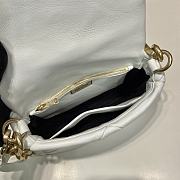 Prada System Nappa Patchwork Shoulder Bag White 21x15x6.5 cm - 3