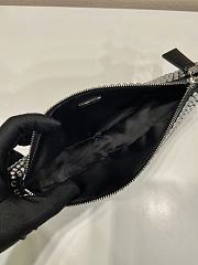 Prada Triangle Satin Mini-Bag With Crystals size 26x15x6 cm - 2