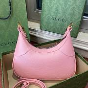 Gucci Aphrodite Small Shoulder Bag Pink Leather 731817 size 25x19x7 cm - 2